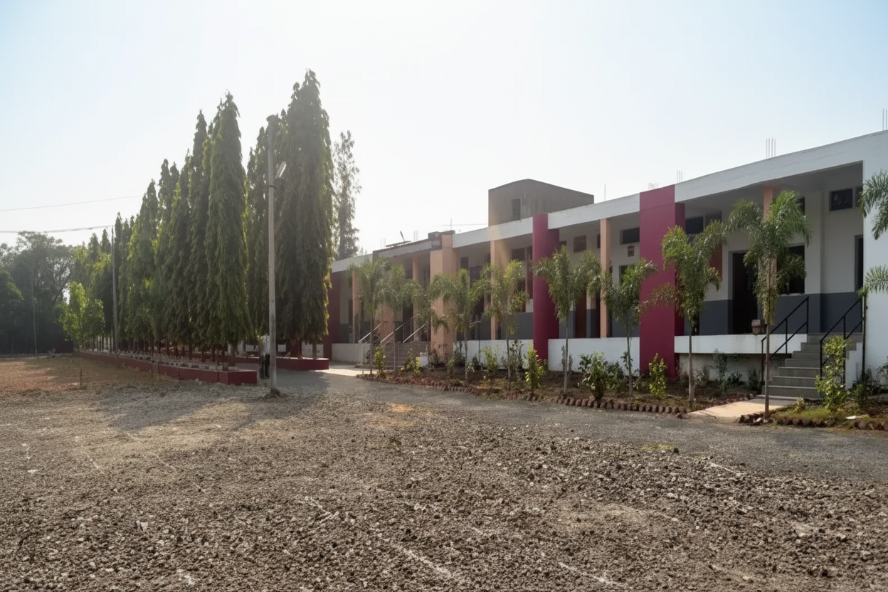 College campus with greenery