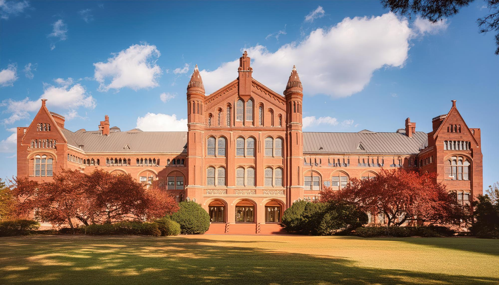 Students walking in campus